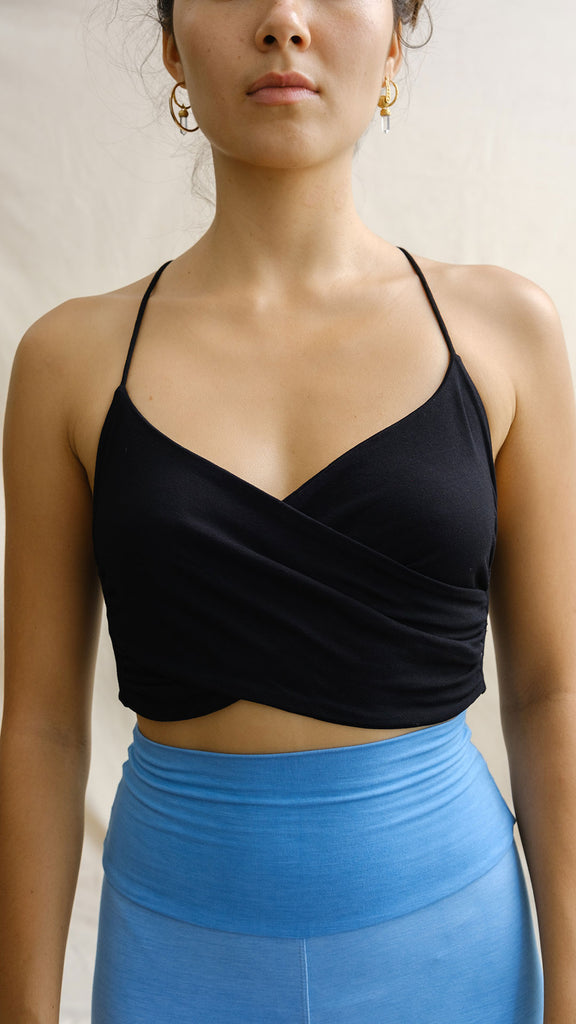 Snug Hug Crop Top - Raven Sky