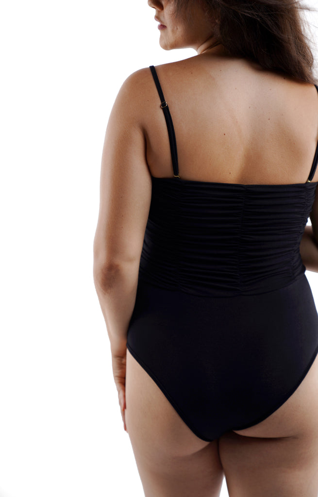 Flower Bloom Bodysuit - Raven Sky