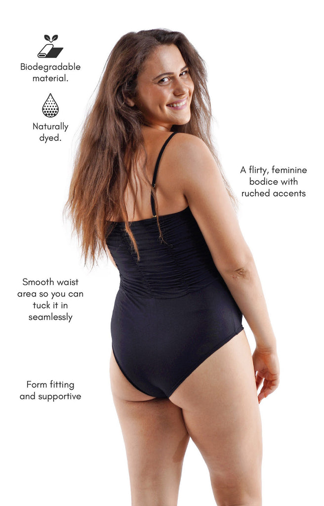 Flower Bloom Bodysuit - Raven Sky