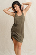 Moon Orchid Dress - Olive Ash