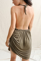 Moon Orchid Dress - Olive Ash