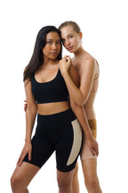 Luna Shorts - Moonglow/Sunlight (two-tone) Paz Collab (Raven Sky/Beige)