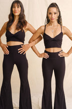 Obsidian Flow Ribbed Flare Pant