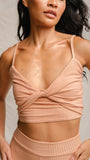 Aurora Ribbed Top - Rose Moon