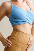 Snug Hug Crop Top - Pure Sky