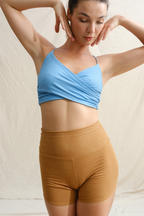 Snug Hug Crop Top - Pure Sky