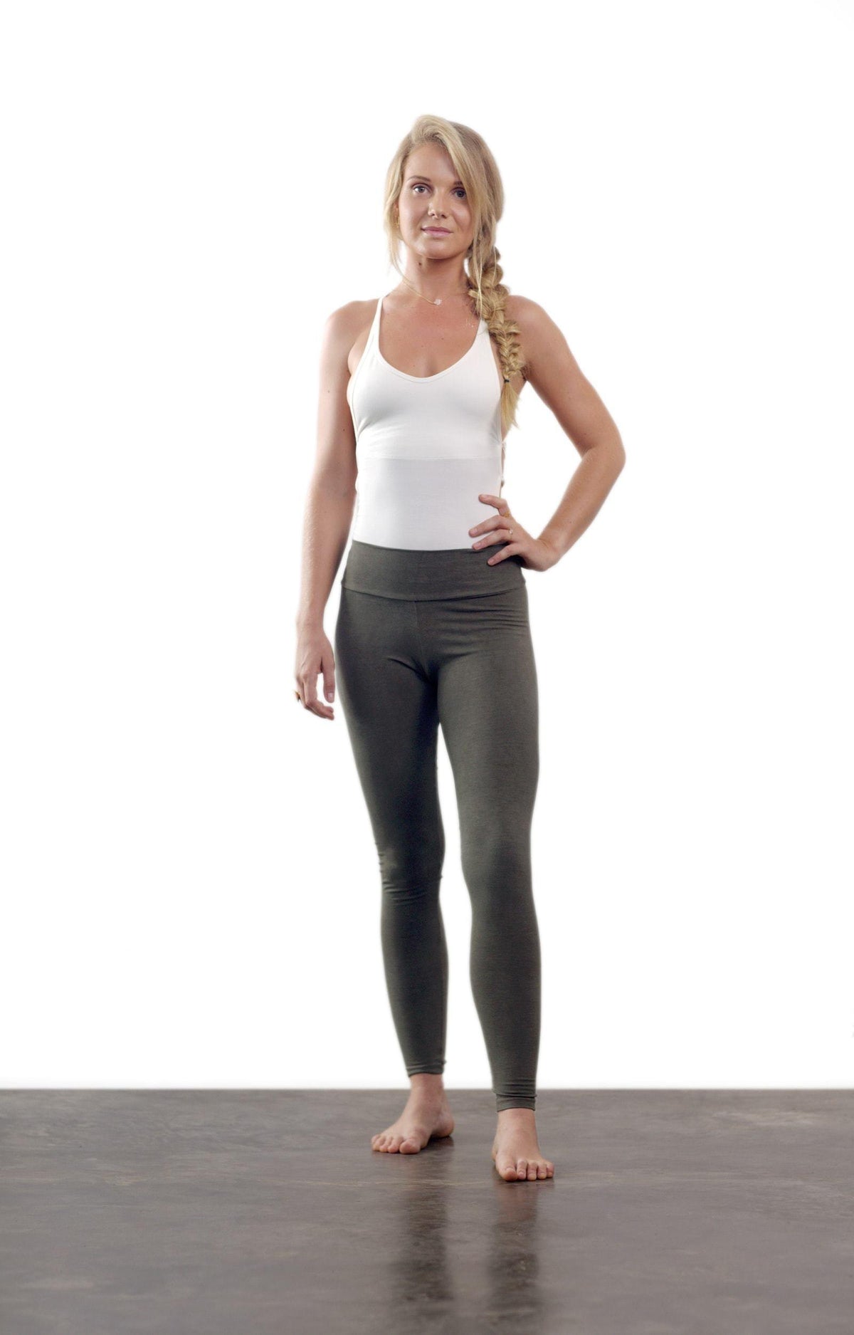 Wild Jasmine Leggings - Olive Ash - Isabelle Moon Main image