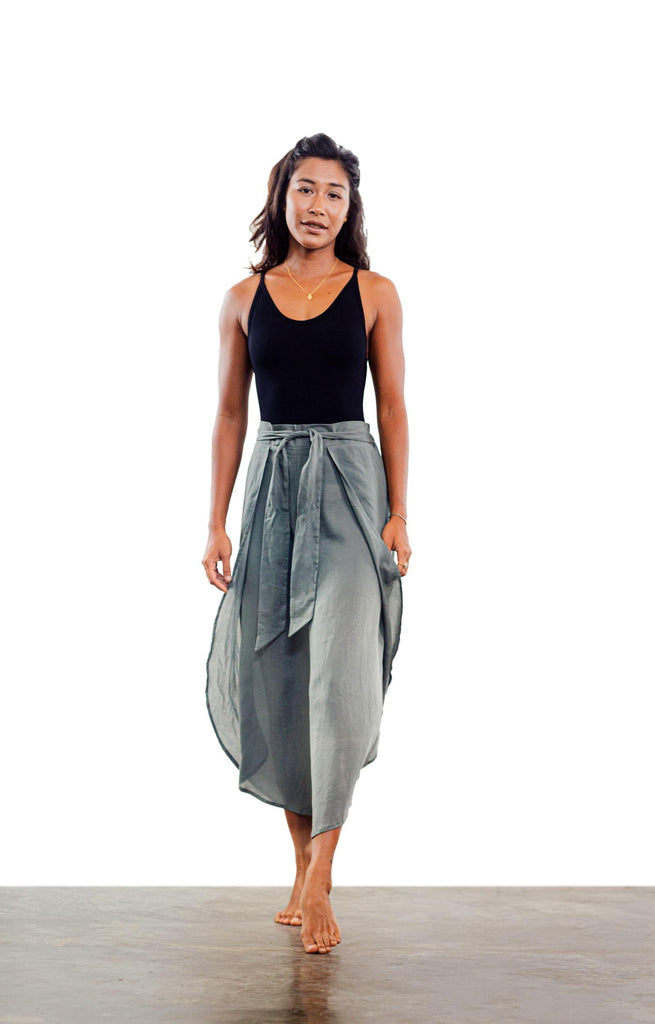 Sunday in Sheets Pants - Olive Ash - Isabelle Moon